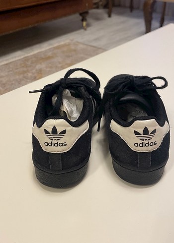 Siyah Süet Adidas Superstar Erkek Çocuk Sneakers - Görsel 4