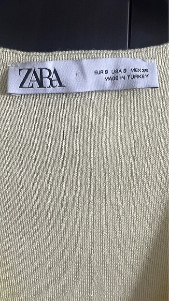 s Beden sarı Renk Zara sarı uzun elbise