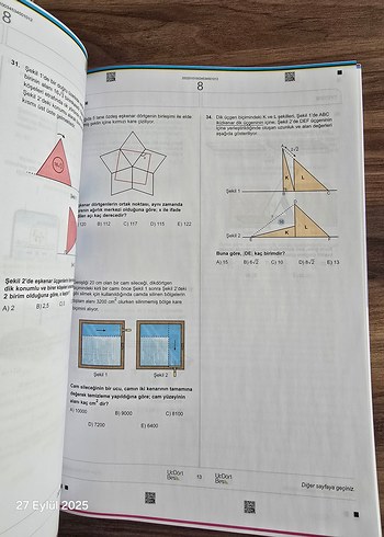  Beden Renk 345 Matematik TYT 10 Adet Deneme Sınavı