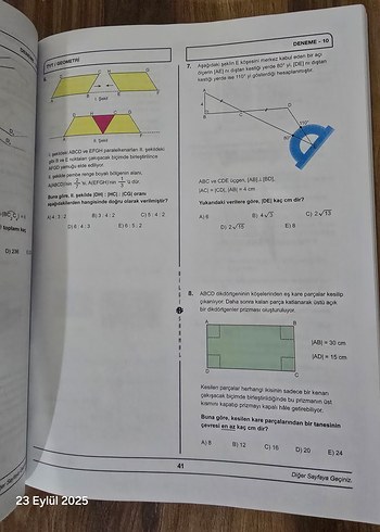 Beden Renk Bilgi Sarmal TYT Geometri Branş Denemeleri 14x10
