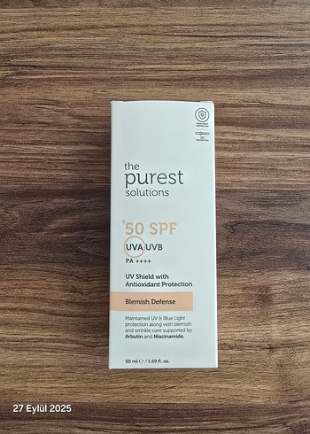The Purest Solutions SPF 50 Güneş Koruyucu 50 ml