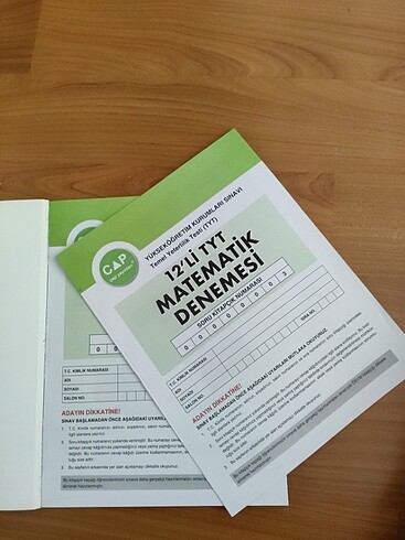 Beden TYT MATEMATİK ÇAP YAYINLARI 12Lİ BRANŞ DENEMESİ
