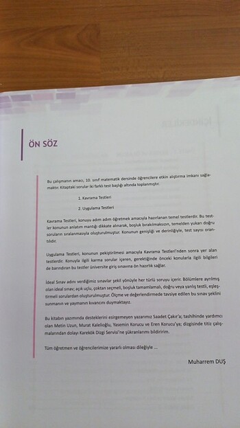  Beden Renk Karekök yayınları 10.sınıf matematik soru bankası 