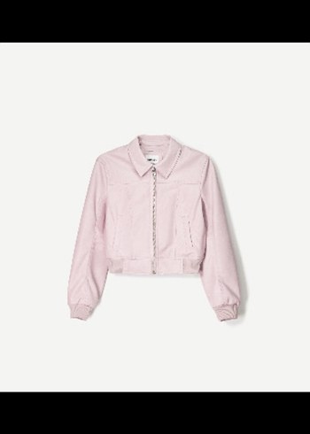 Bershka Pembe Deri Ceket