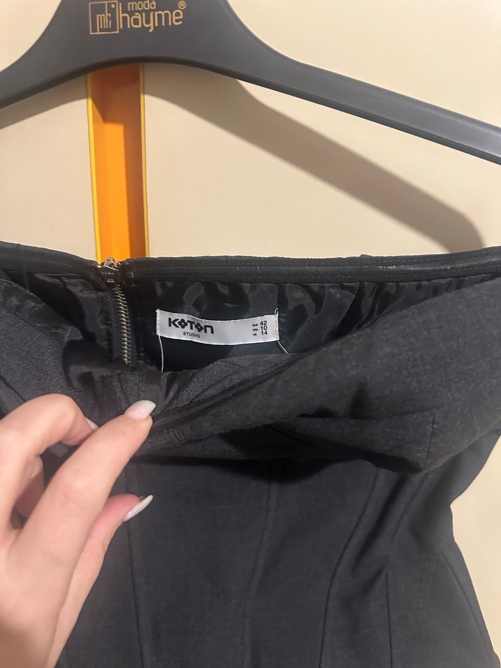 Gri Straplez Gotik Büstiyer - Görsel 3