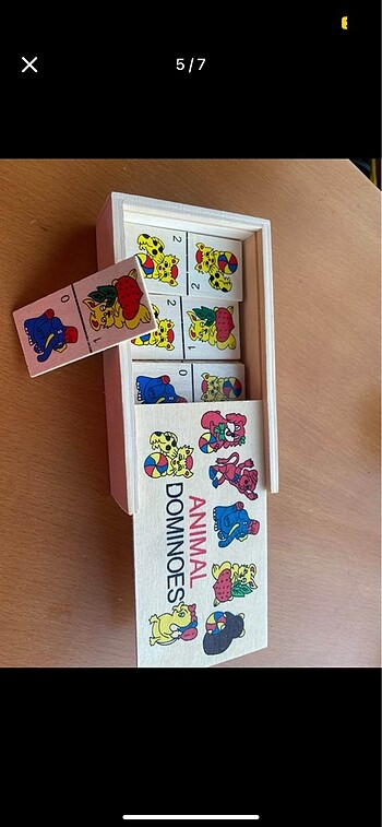 Hayvan fıgurlu domino