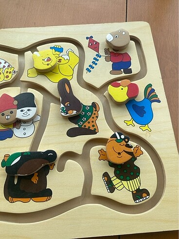 Beden Renk Ahsap puzzle