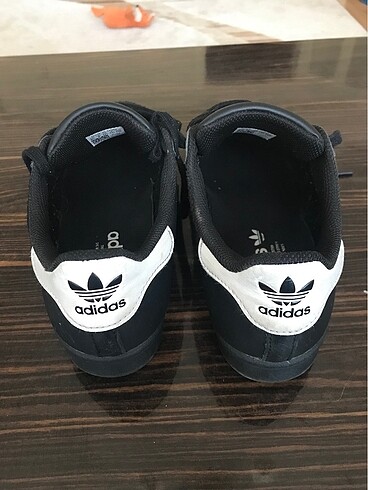 39 Beden siyah Renk Adidas Superstar spor ayakkabı