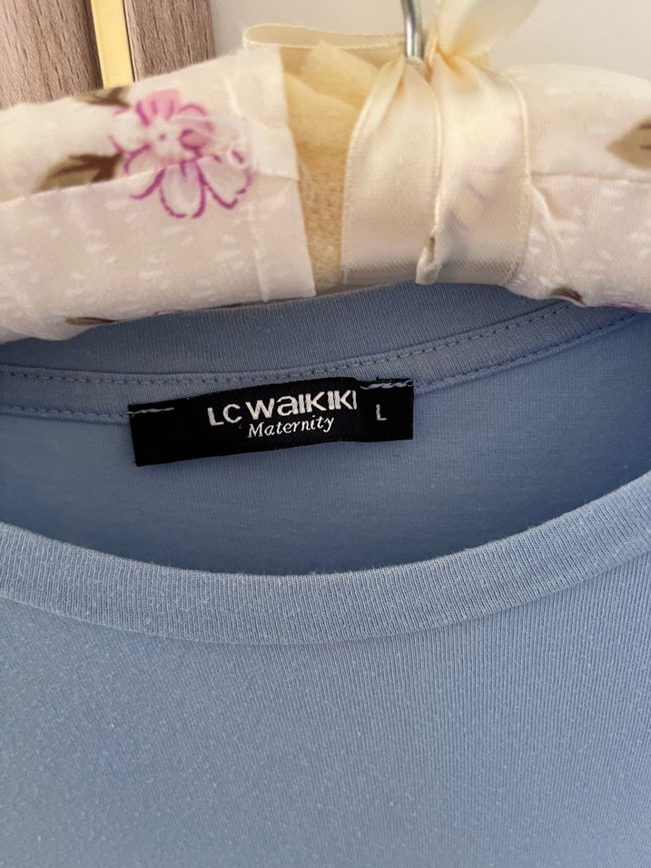 Nakışlı Fırfırlı Uzun Hamile Eteği - Görsel 4