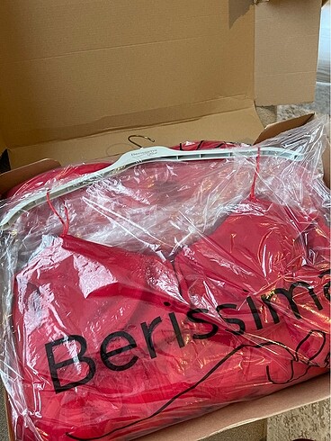 Berissima Bride Kırmızı midi boy elbise - Görsel 6