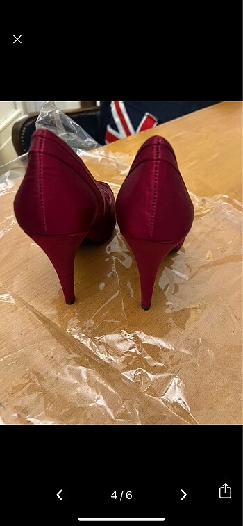 37 Beden bordo Renk Nine west saten topuklu kadın ayakkabı