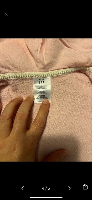 18-24 Ay Beden GAP kız bebek sweatshirt