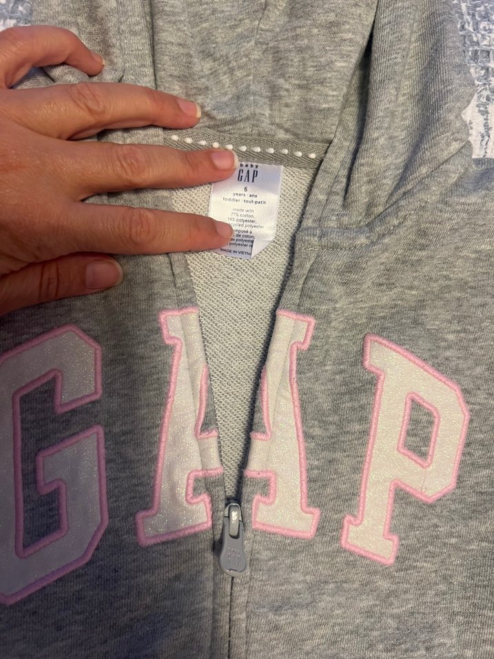 GAP kids Gri Melanj Kapüşonlu Eşofman Takımı — görsel 3/10