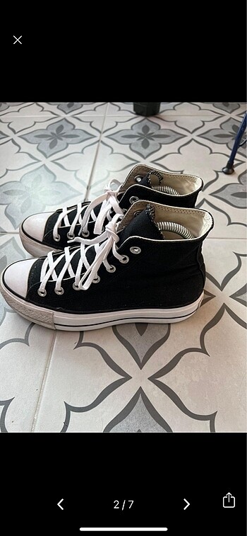 Converse Siyah platform converse