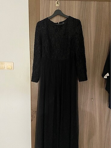 xl Beden siyah Renk Tesettür siyah abiye