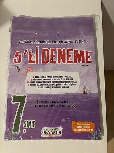 7. Sınıf 5?li deneme seti
