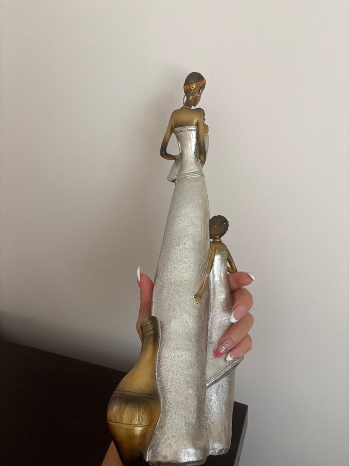 Parlak Altın ve Gümüş Renkli Figürin - Görsel 3