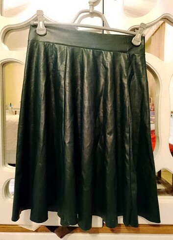 Deri etek koyu yeşil deforme yok  - Görsel 5