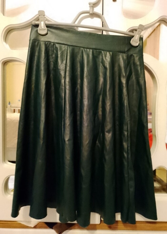 Deri etek koyu yeşil deforme yok  - Görsel 4