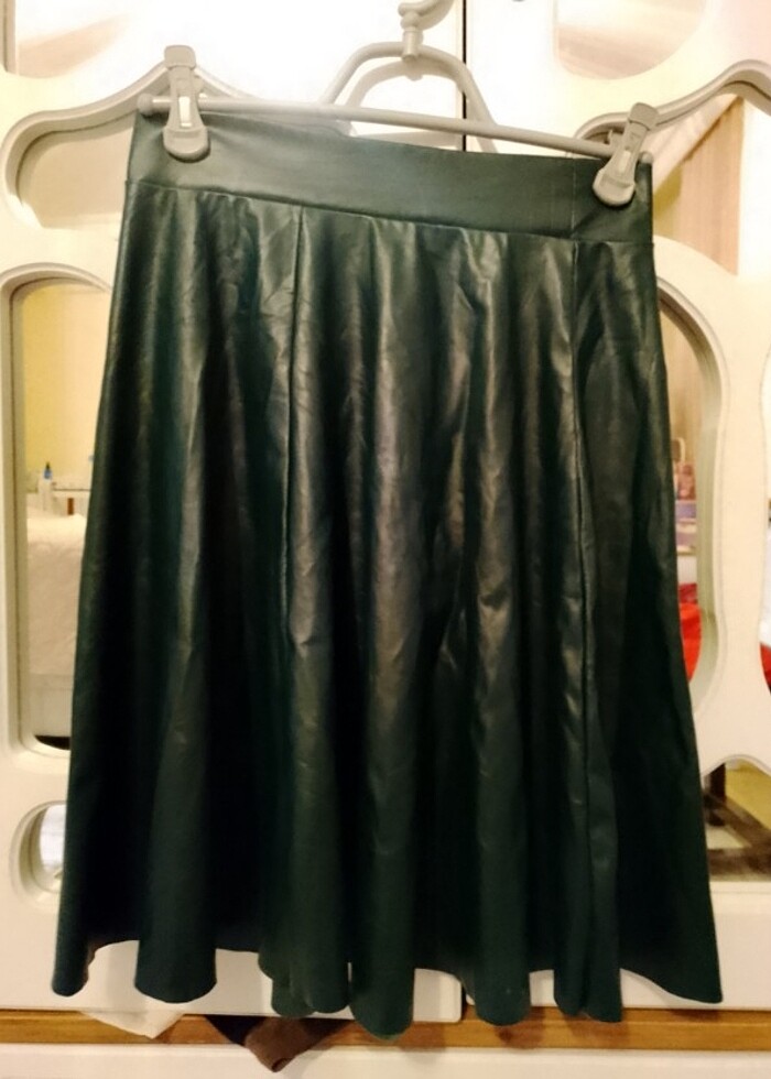 Deri etek koyu yeşil deforme yok  - Görsel 5