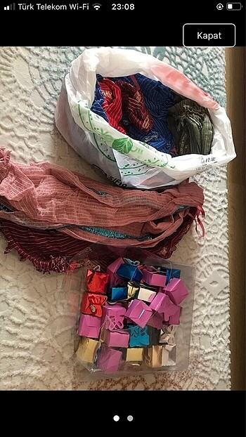 Kına sepeti kına konvoy malzemesi kına başörtüsü  erkek kına baş - Görsel 3