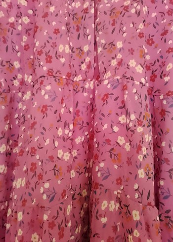 Uzun Mor Bohem Bağlamalı Elbise - Görsel 4