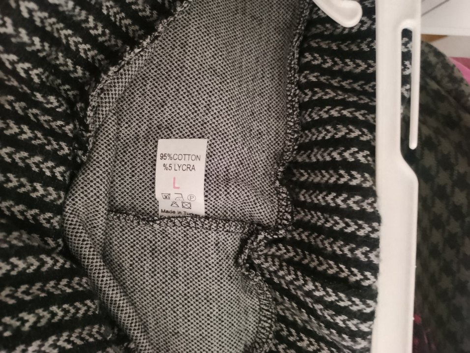 Gri Siyah Pilili Midi Mini Etek - Görsel 3