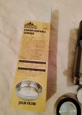 North Pacific 900 ml Vakum Kapaklı Termos - Görsel 4