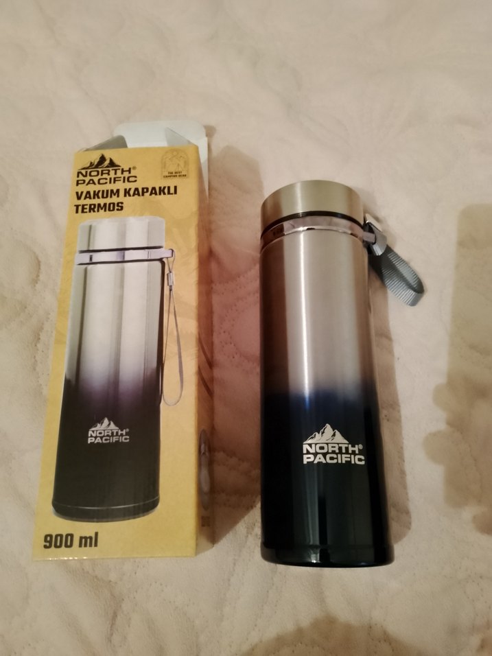 North Pacific 900 ml Vakum Kapaklı Termos - Görsel 2