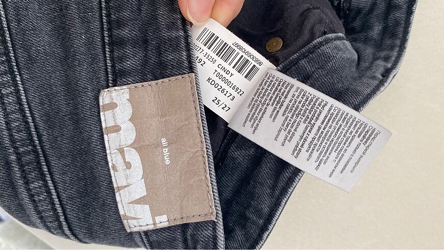 26 Beden gri Renk Mavi Jeans