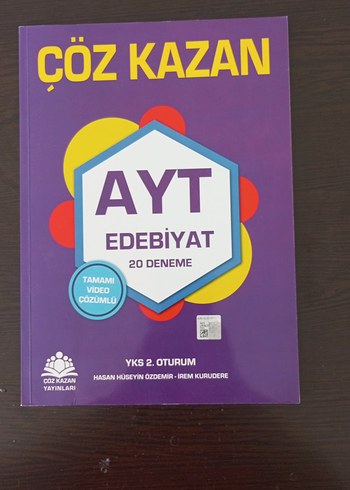 Çöz Kazan AYT Edebiyat 20 Deneme Sınav Kitabı