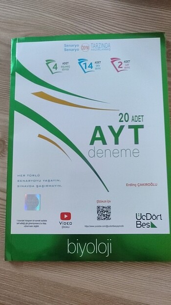 345 ayt biyoloji 20li deneme