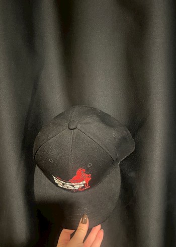 Siyah Rap Baskılı Şapka - Görsel 3