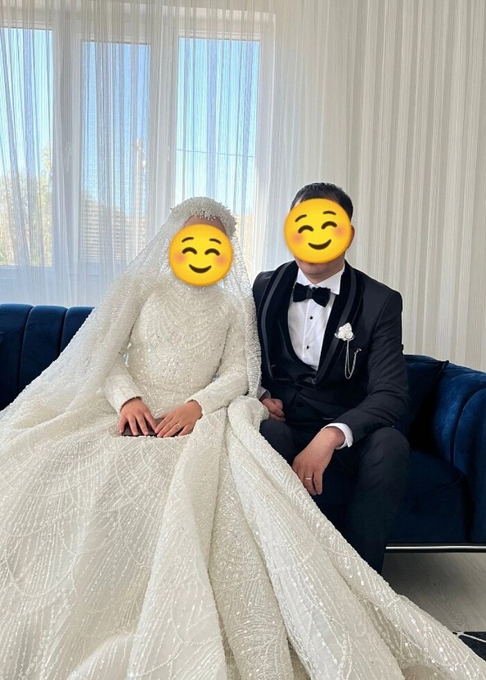 TESETTÜR GELİNLİK ANKARA SAADET GELİNEVİNDE ÖZEL DİKİLMİŞTİR. - Görsel 3