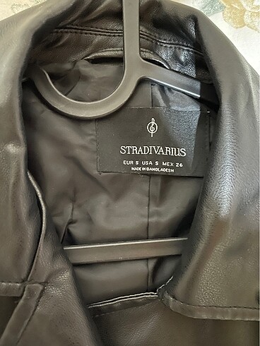 s Beden siyah Renk STRADIVARIUS DERİ CEKET