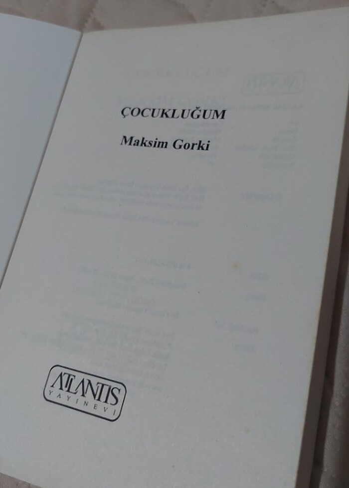 Maksim gorki, çocukluğum  - Görsel 2
