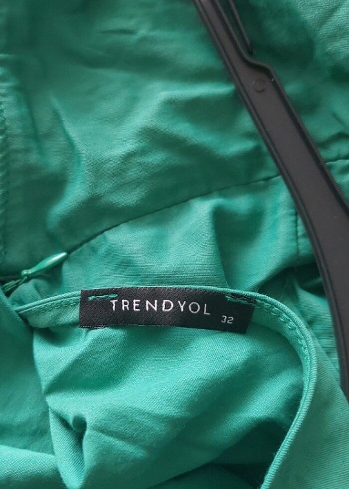 Trendyolmilla yeşil mini elbise - Görsel 3