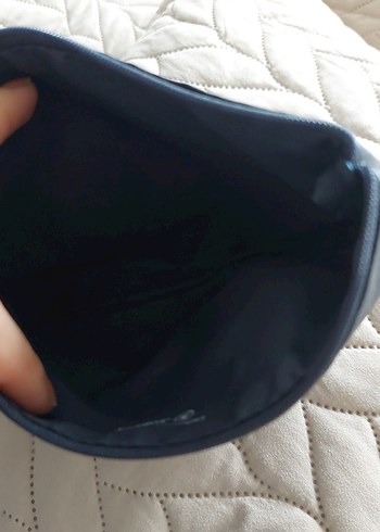 Deri Fermuarlı Kadın Makyaj Çantası - Görsel 2