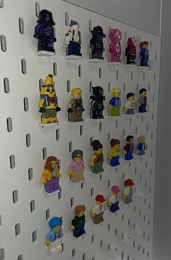  Beden Lego Figür Standı Ikea Skadis Uyumlu