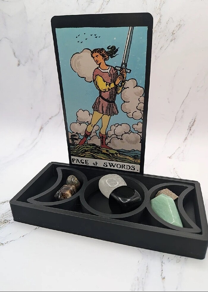 Gotik Üçlü Tanrıça Tarot Kartı Standı - Görsel 3