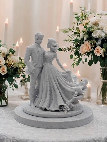 Gelin & Damat Romantik Heykel