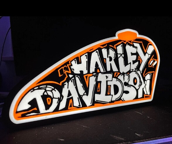 Harley Davidson Light Box - Görsel 2
