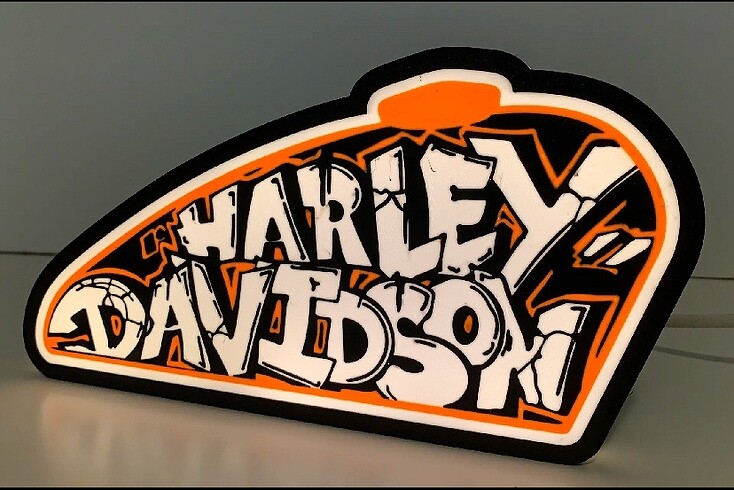 Harley Davidson Light Box - Görsel 5