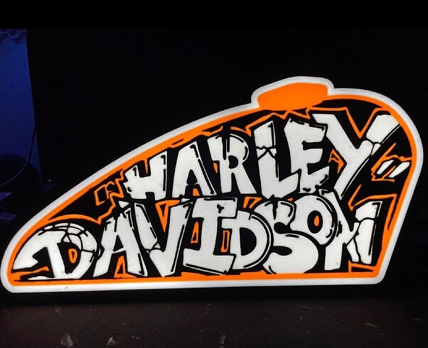 Harley Davidson Light Box - Görsel 4