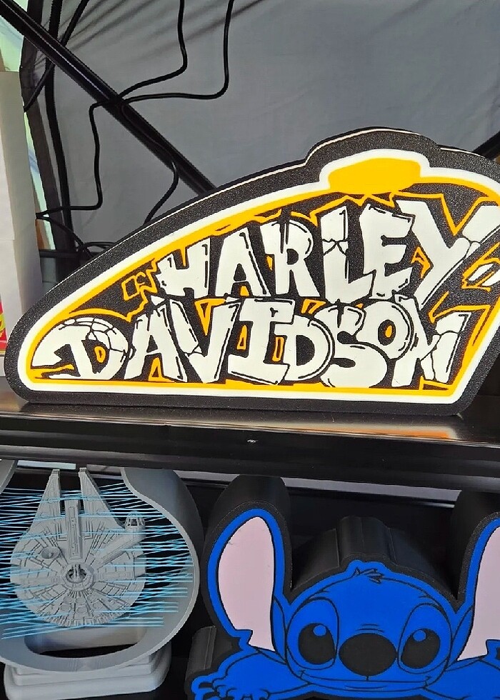 Harley Davidson Light Box - Görsel 3