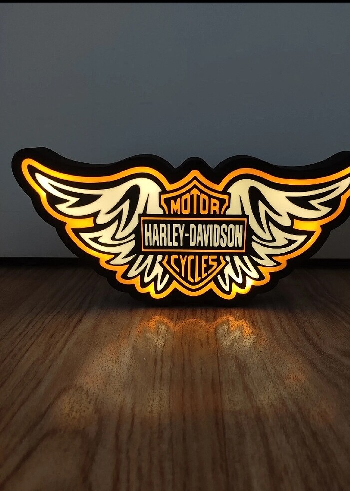 Harley Davidson Light Box - Görsel 3