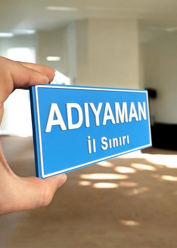 02 Adıyaman İl Sınırı Tabelası 20cm - Görsel 3