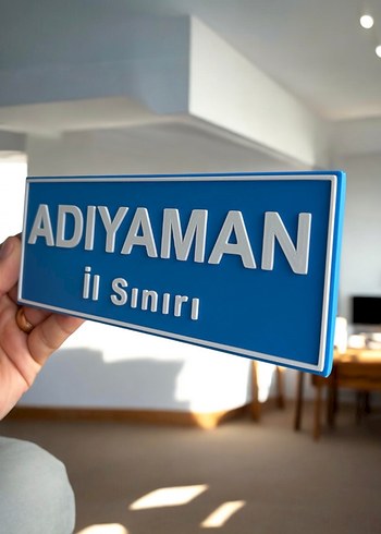 02 Adıyaman İl Sınırı Tabelası 20cm - Görsel 2