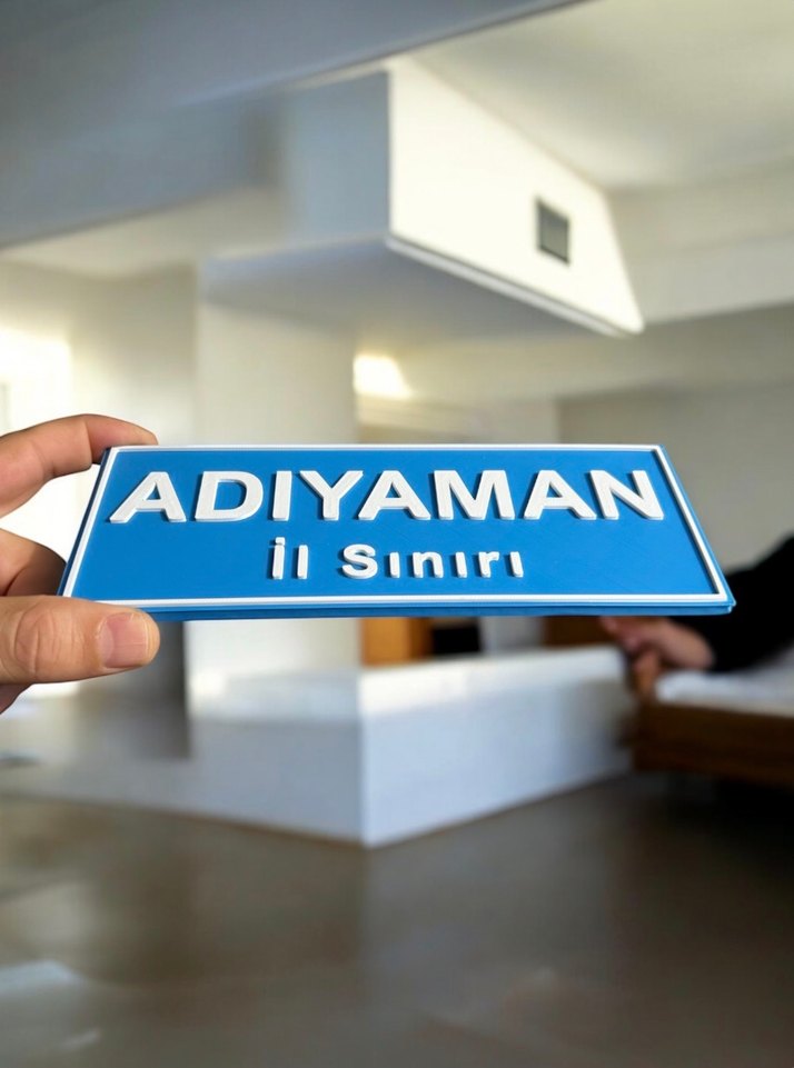 02 Adıyaman İl Sınırı Tabelası 20cm - Görsel 4