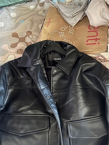 Pull and Bear pull&bear kadin deri ceket